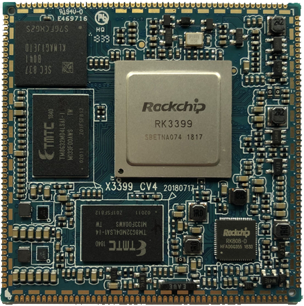 X3399CV4 核心板正面