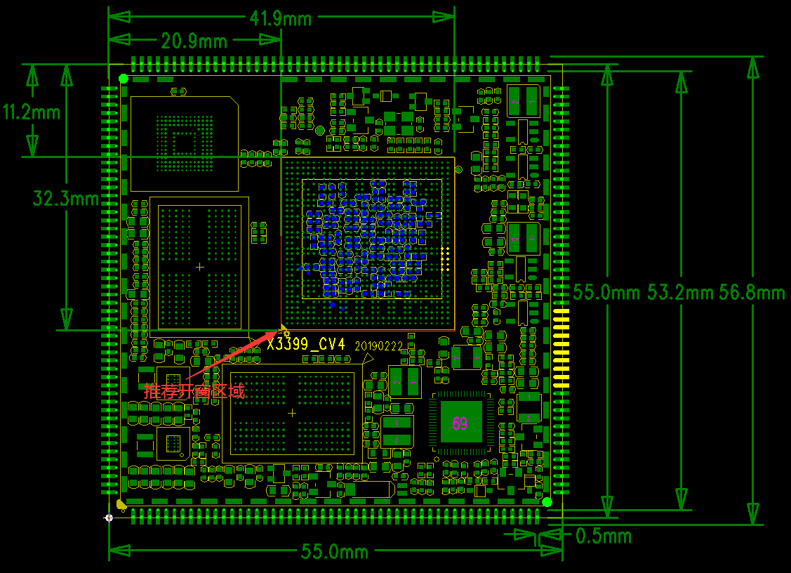 X3399CV5 core board structure