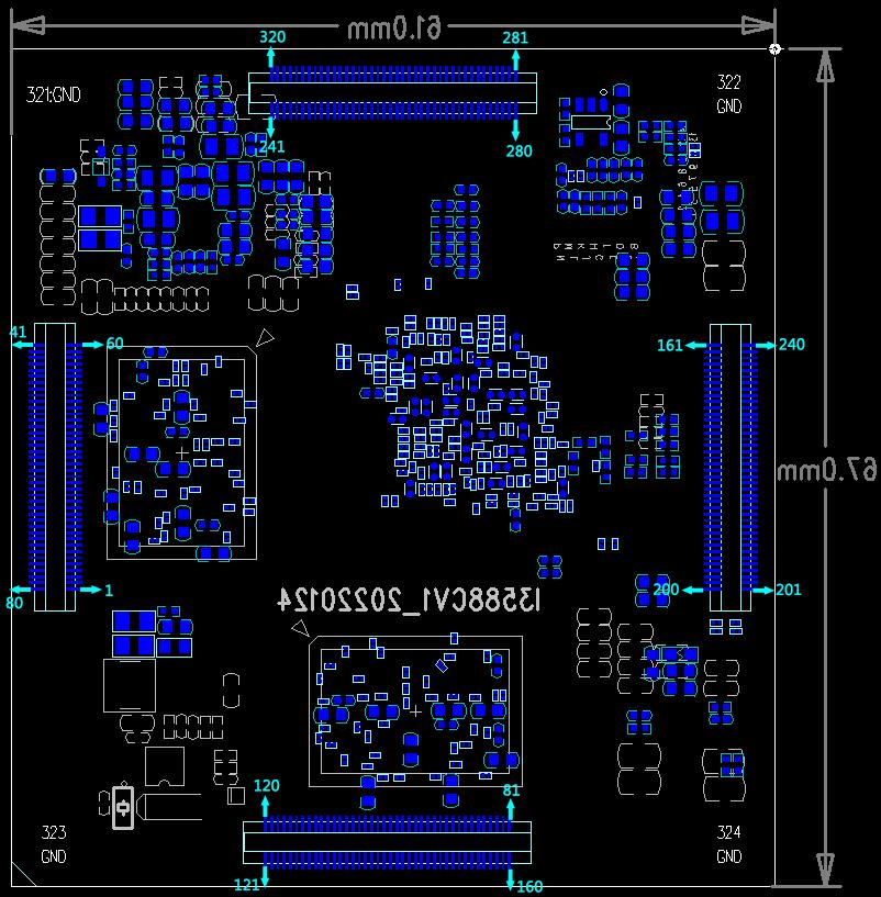 I3588 appearance and mechanical drawing