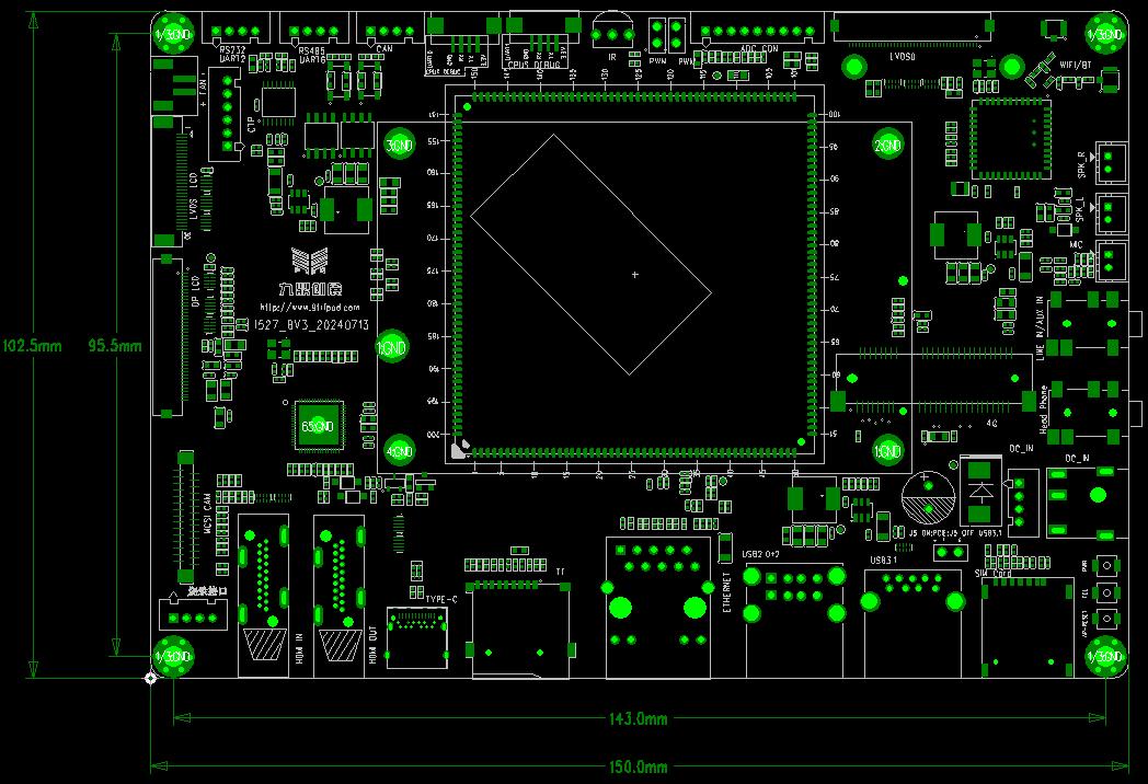 I527BV3 dimensions