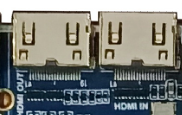 HDMI IN / OUT connectors
