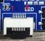 Dual-color LED indicator connector