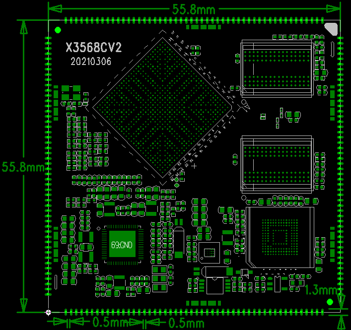 X3568 core board structure