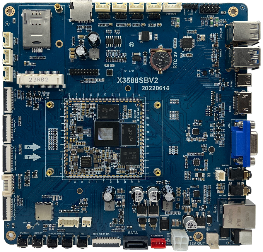 X3588S mini ITX board appearance