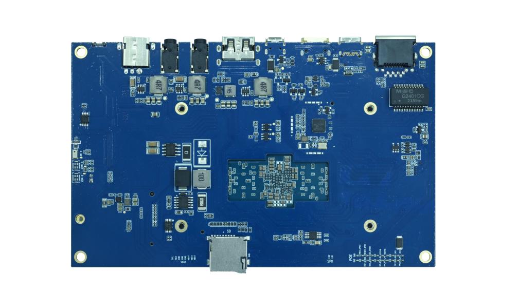 Rear of the X8390 development board
