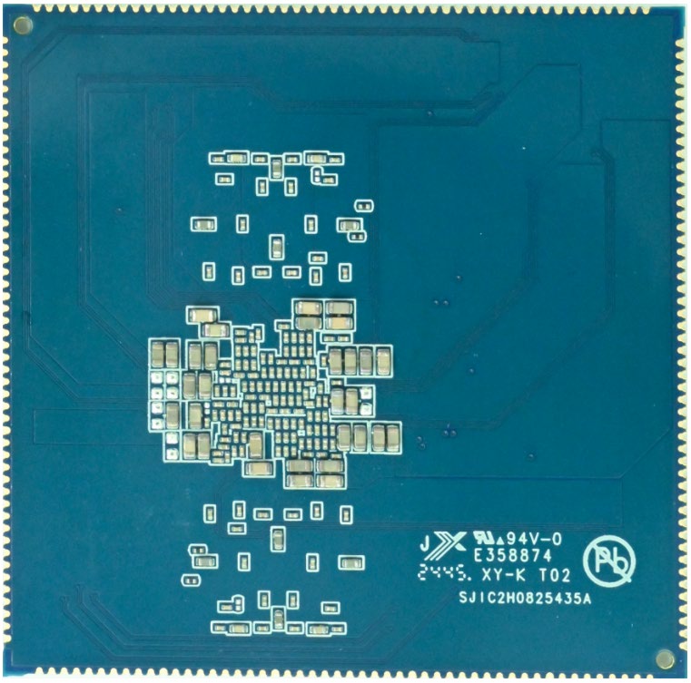 Rear of the X8390 core board