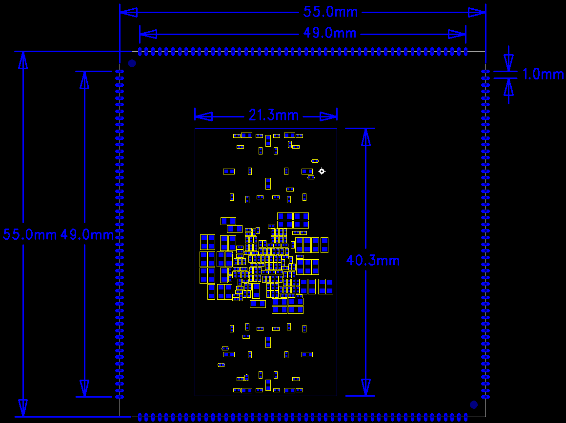 Bottom-layer mechanical drawing